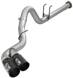 aFe Power 11-14 Ford F250/F350 6.7L Diesel Rebel XD 4in 409 SS DPF-Back Exhaust System - Black Tips