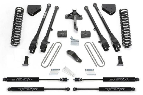 Fabtech 08-16 Ford F250/350 4WD 4in 4 Link System w/Stealth Shocks