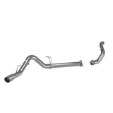 MBRP 11-14 Ford 6.7L F-250/350/450 4in Filter Back Single Side Exit Alum and Down Pipe Exhaust