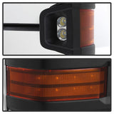 xTune Chevy Silverado 07-13 Heated Amber LED Signal Mirrors Chrome MIR-CSIL07S-G3C-PWH-AM-SET