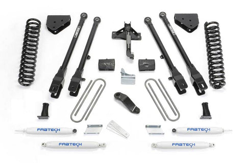 Fabtech 11-13 Ford F450/550 4WD 10 Lug 6in 4 Link System w/Perf. Shocks