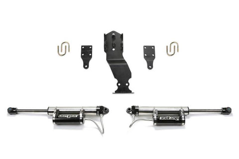Fabtech 19 FORD F450/F550 4WD Dual Steering Stabilizer System w/DL 2.25 Resi Shocks