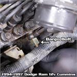 Glow Shift Fuel Pressure Banjo Bolt Adapter (1994-1998) - Dodge 5.9L 12V OSTS | OSTSAZ Interior