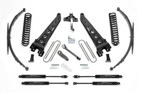 Fabtech 08-16 Ford F250/350 4WD 8in Radius Arm System w/Stealth Shocks