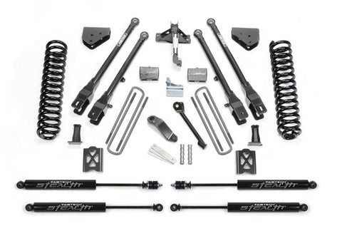 Fabtech 05-07 Ford F250 4WD w/Overload 6in 4 Link System w/Stealth Shocks