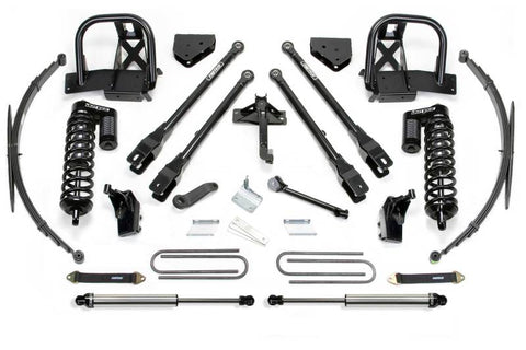 Fabtech 11-16 Ford F250/350 4WD 8in 4 Link System w/DL 4.0 Coilovers & Rear DL Shocks