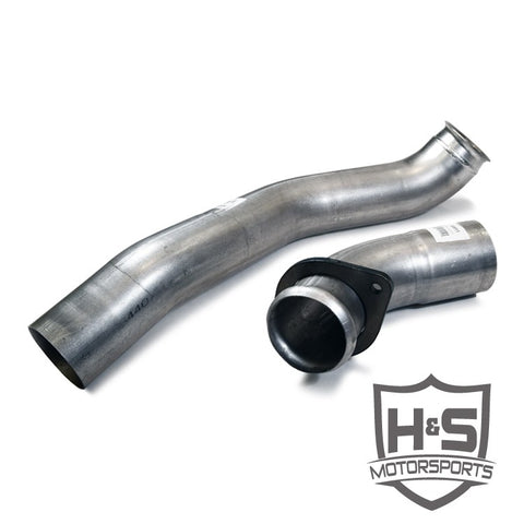 H&S Motorsports Single Turbo Downpipe (2008-2010) - Ford 6.4L OSTS | OSTSAZ DownPipe