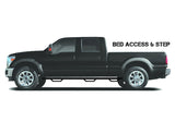 N-Fab Nerf Step 97-01 Dodge Ram 1500/2500/3500 Quad Cab 8ft Bed - Gloss Black - Bed Access - 3in