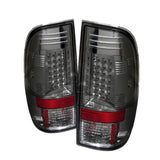 Spyder Ford Super Duty 08-16 LED Tail Lights Smoke ALT-YD-FS07-LED-SM