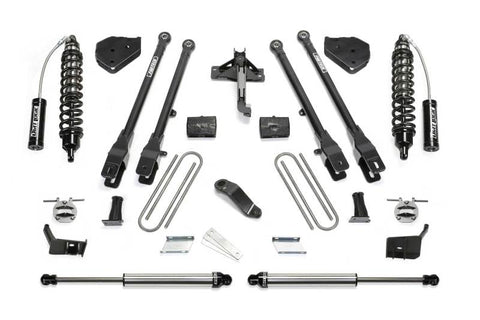 Fabtech 17-20 Ford F250/350 4WD Diesel 6in 4 Link System w/DL 2.5 Coilovers & Rear DL 2.25 Shocks
