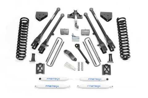 Fabtech 05-07 Ford F250 4WD w/Overload 6in 4 Link System w/Perf. Shocks