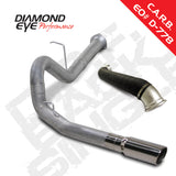 Diamond Eye KIT 4in DPF-BACK SGL w/ TDP AL 07.5-10 Chevy/GMC 6.6L Duramax 2500/3500