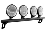 N-Fab Light Bar 99-07 Ford F250/F350 Super Duty/Excursion - Gloss Black - Light Tabs