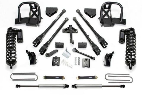 Fabtech 05-07 Ford F250 4WD w/o Overload 6in 4 Link System w/DL 4.0 Coilovers & Rear DL Shocks