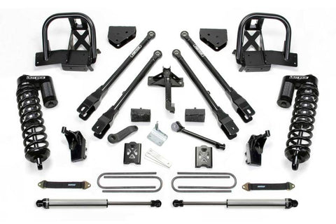 Fabtech 08-10 Ford F250 4WD 6in 4 Link System w/DL 4.0 Coilovers & Rear DL Shocks