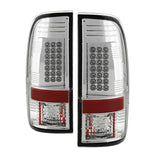 Spyder Ford Super Duty 08-16 LED Tail Lights Chrome ALT-YD-FS07-LED-C