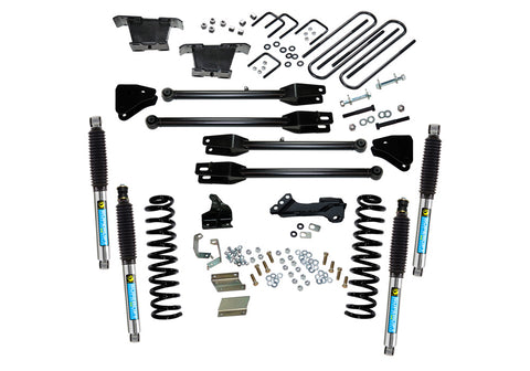 1116 FORD F250/F350 SUPER DUTY 4WD DIESEL 4IN LIFT KIT W/A 4 LINK CONVERSION/BILSTEIN SHOCKS