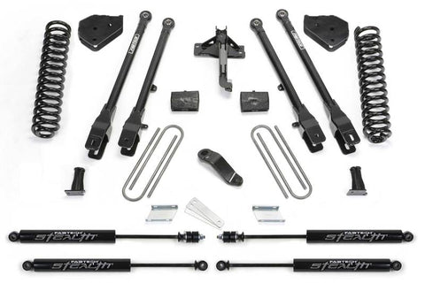 Fabtech 17-21 Ford F250/F350 4WD Diesel 4in 4Link Sys w/Coils & Stealth