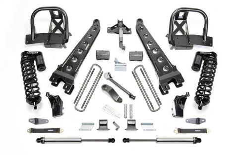 Fabtech 11-16 Ford F250 4WD 4in Radius Arm System w/DL 4.0 Coilovers & Rear DL Shocks