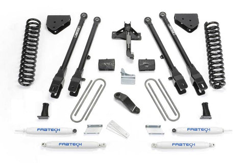 Fabtech 08-16 Ford F250/350 4WD 4in 4 Link System w/Perf. Shocks