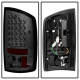 Spyder Dodge Ram 02-06 1500/Ram 2500/3500 03-06 LED Style Tail Lights Smoke ALT-YD-DRAM02-LED-SM