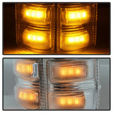 xTune Ford Superduty 08-14 F250-F550 Amber LED Mirror Signal Lens - Clear ACC-LED-FDSD08-MR-C
