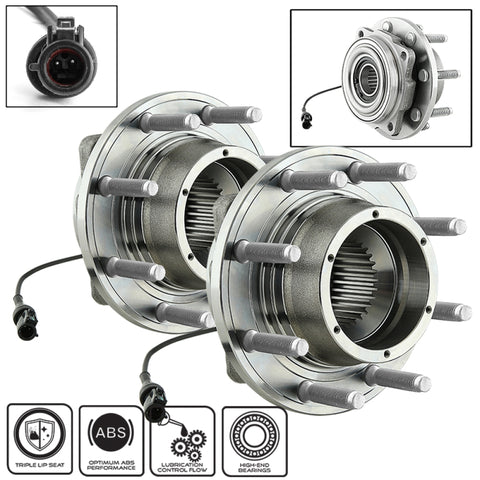 xTune Wheel Bearing and Hub 4WD ABS Ford F250 F350 SRW 05-10 - Front Left and Right BH-515081-81