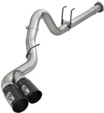 aFe Power 15-16 Ford F250/F350 6.7L Diesel Rebel XD 4in 409 SS DPF-Back Exhaust System - Black Tips
