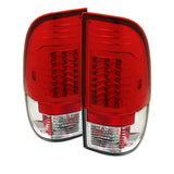 Spyder Ford Super Duty 08-16 Version 2 LED Tail Lights Red Clear ALT-YD-FS07-LED-G2-RC