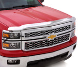 AVS 08-10 Ford F-250 (Behind Grille) High Profile Hood Shield - Chrome