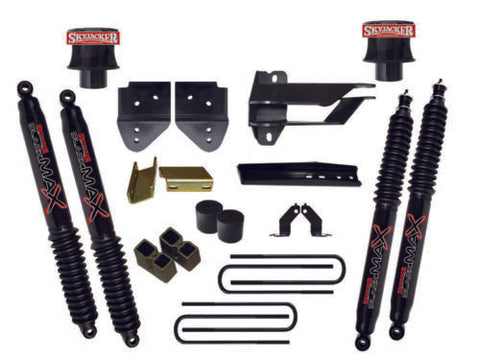 2017 FORD F350 4WD 4IN METAL SPACER KIT W/ BLACK MAX SHOCKS ONE BOX KIT