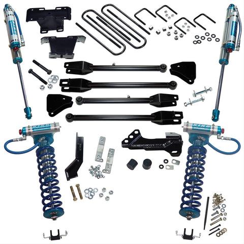 1722 FORD F250/F350 SD 4WD 4IN KING EDIT RADIUS ARM LIFT KIT W/FRT C/OVERS/RESERVOIR REAR SHOCKS